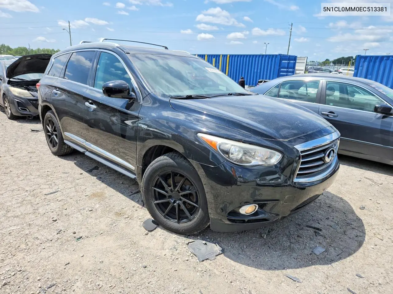 2014 Infi Qx60 Hybrid VIN: 5N1CL0MM0EC513381 Lot: 62072396