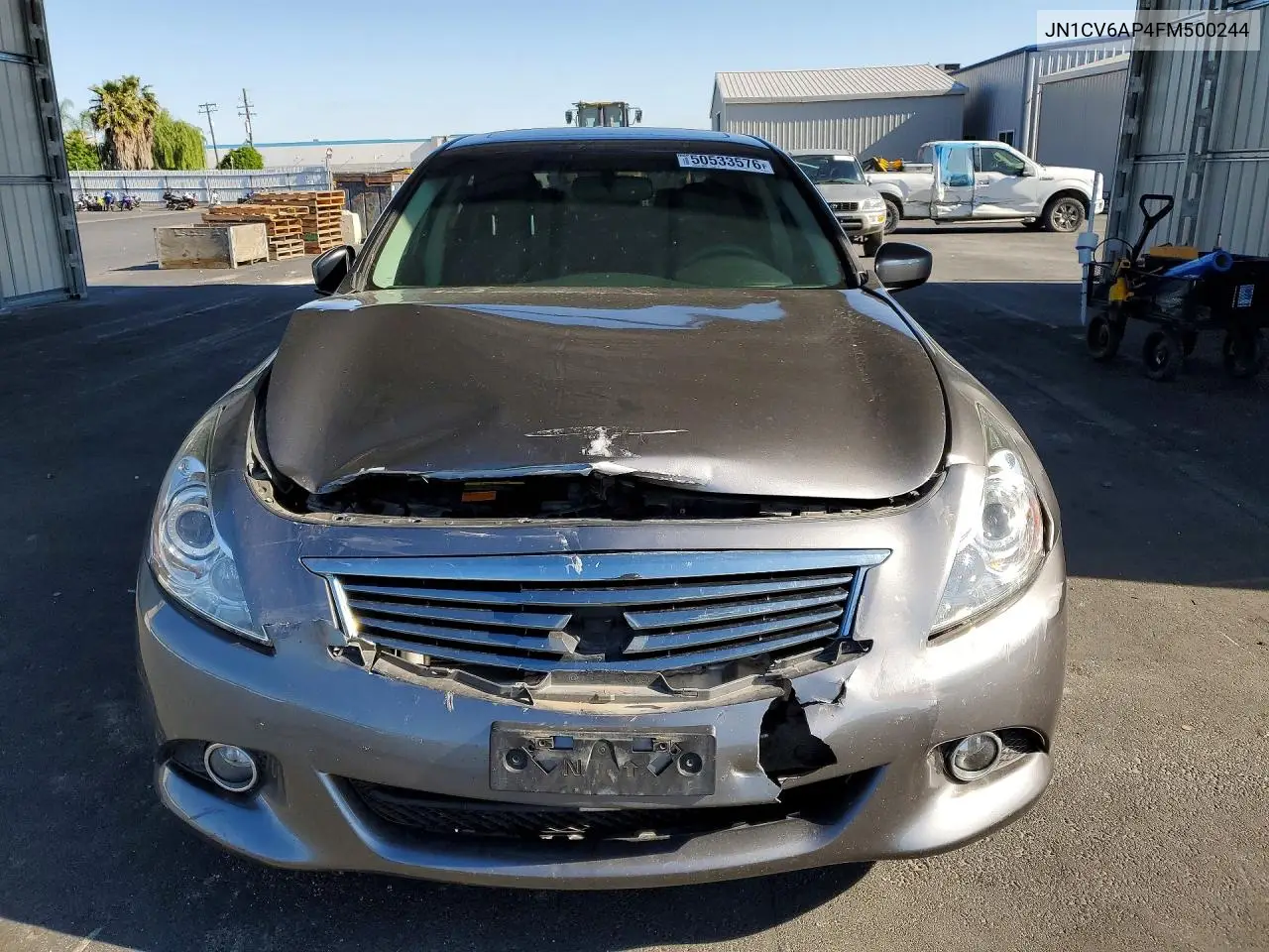 2015 Infiniti Q40 Base VIN: JN1CV6AP4FM500244 Lot: 50533576