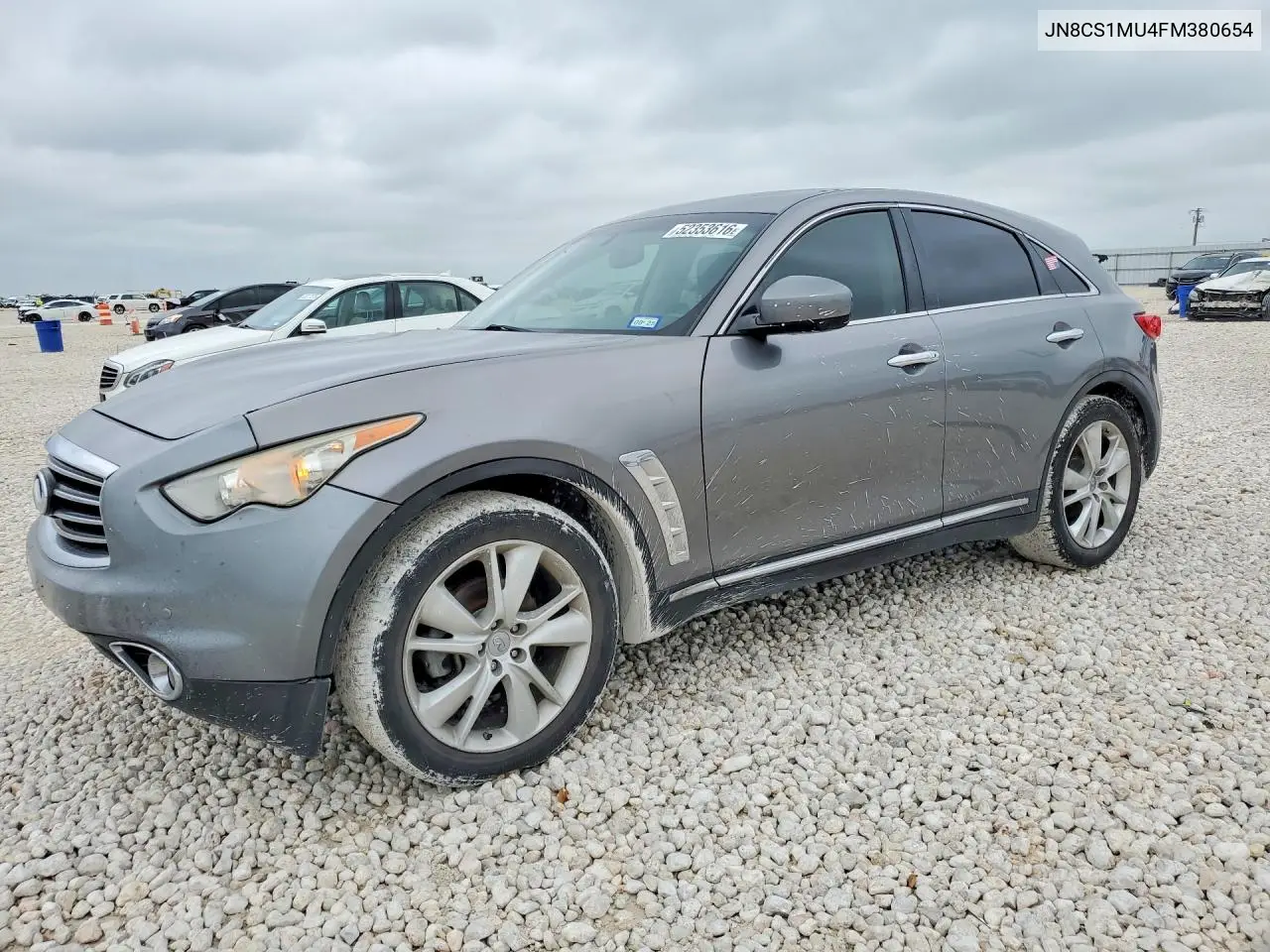 2015 Infiniti Qx70 Base VIN: JN8CS1MU4FM380654 Lot: 52353616