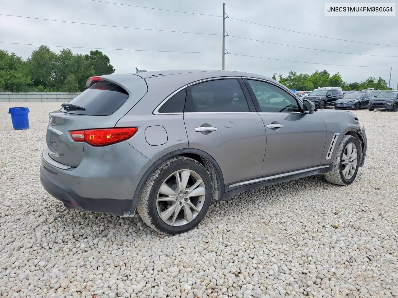2015 Infiniti Qx70 Base VIN: JN8CS1MU4FM380654 Lot: 52353616