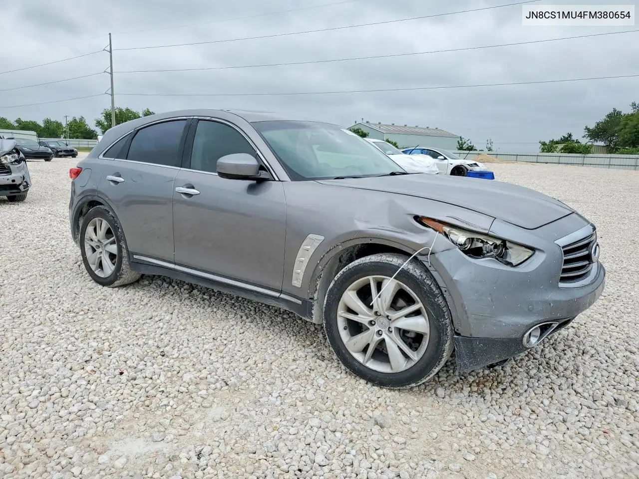 2015 Infiniti Qx70 Base VIN: JN8CS1MU4FM380654 Lot: 52353616
