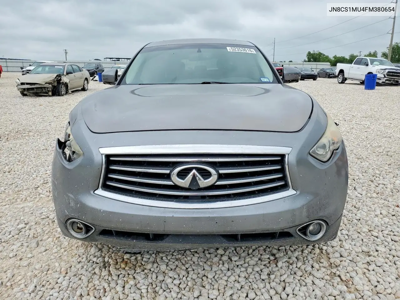 2015 Infiniti Qx70 Base VIN: JN8CS1MU4FM380654 Lot: 52353616
