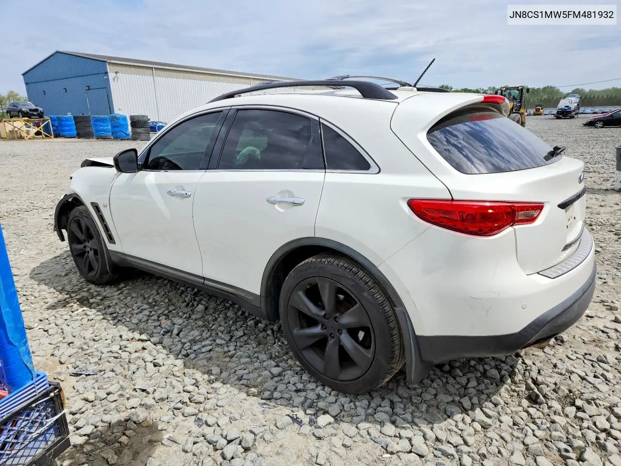 2015 Infiniti Qx70 Base VIN: JN8CS1MW5FM481932 Lot: 53365486