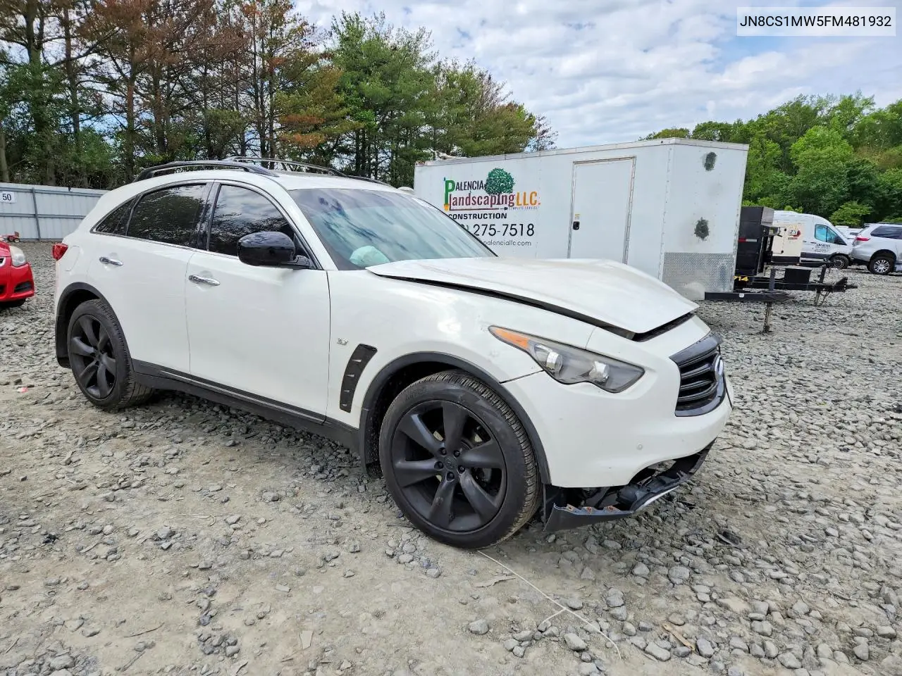 2015 Infiniti Qx70 Base VIN: JN8CS1MW5FM481932 Lot: 53365486