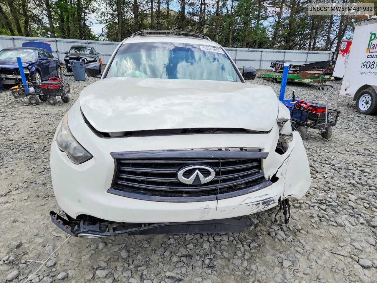 2015 Infiniti Qx70 Base VIN: JN8CS1MW5FM481932 Lot: 53365486