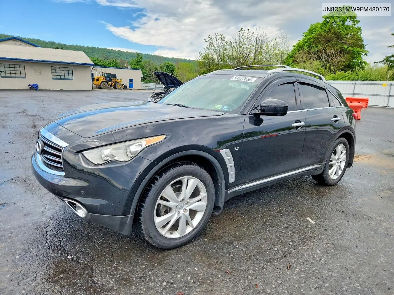2015 Infiniti Qx70 Base VIN: JN8CS1MW9FM480170 Lot: 53587566