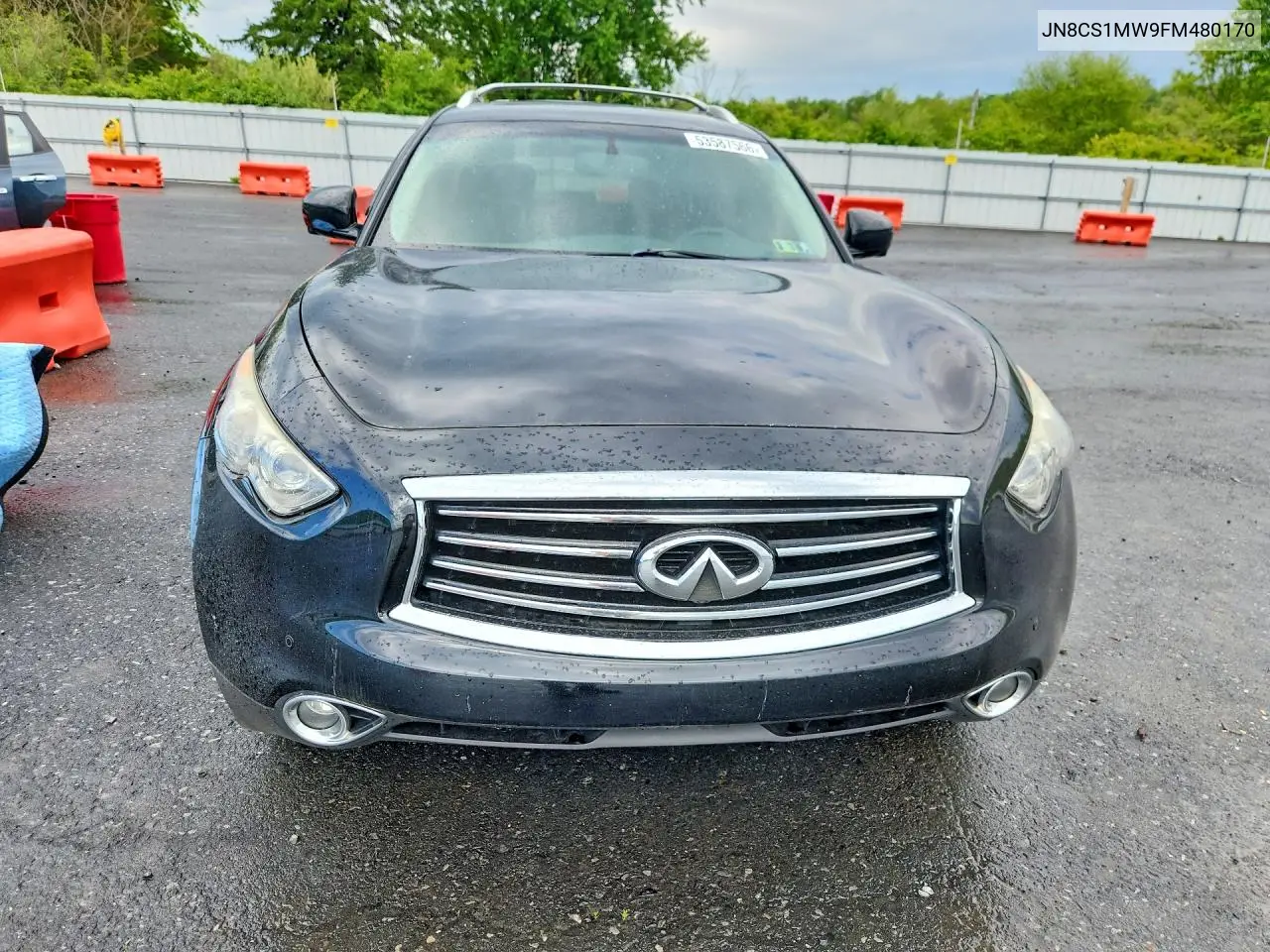 2015 Infiniti Qx70 Base VIN: JN8CS1MW9FM480170 Lot: 53587566