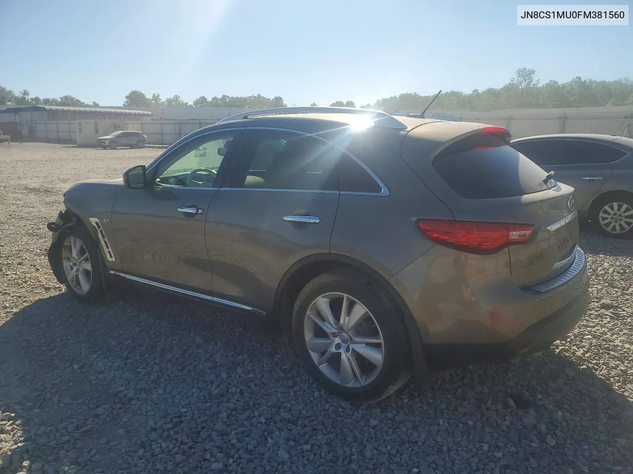 2015 Infiniti Qx70 Base VIN: JN8CS1MU0FM381560 Lot: 53634386