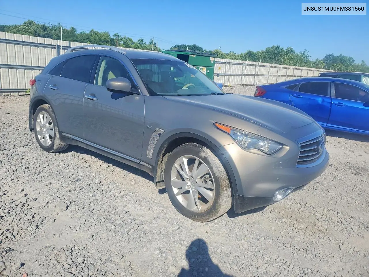 2015 Infiniti Qx70 Base VIN: JN8CS1MU0FM381560 Lot: 53634386