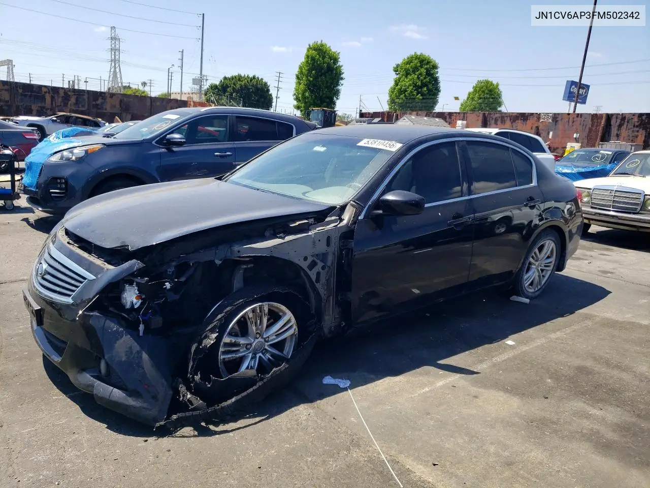 2015 Infiniti Q40 Base VIN: JN1CV6AP3FM502342 Lot: 53810456