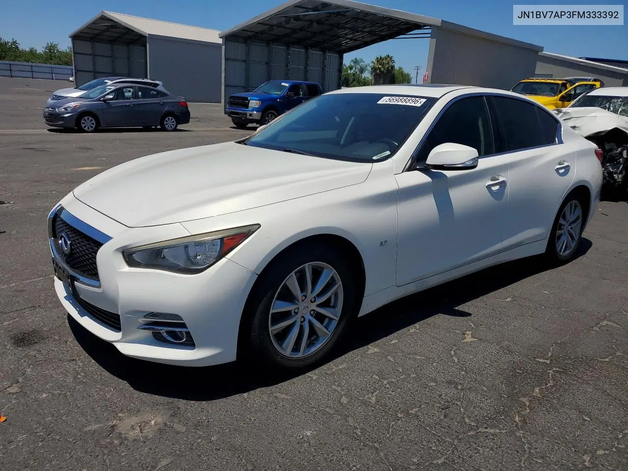2015 Infiniti Q50 Premium VIN: JN1BV7AP3FM333392 Lot: 56988896