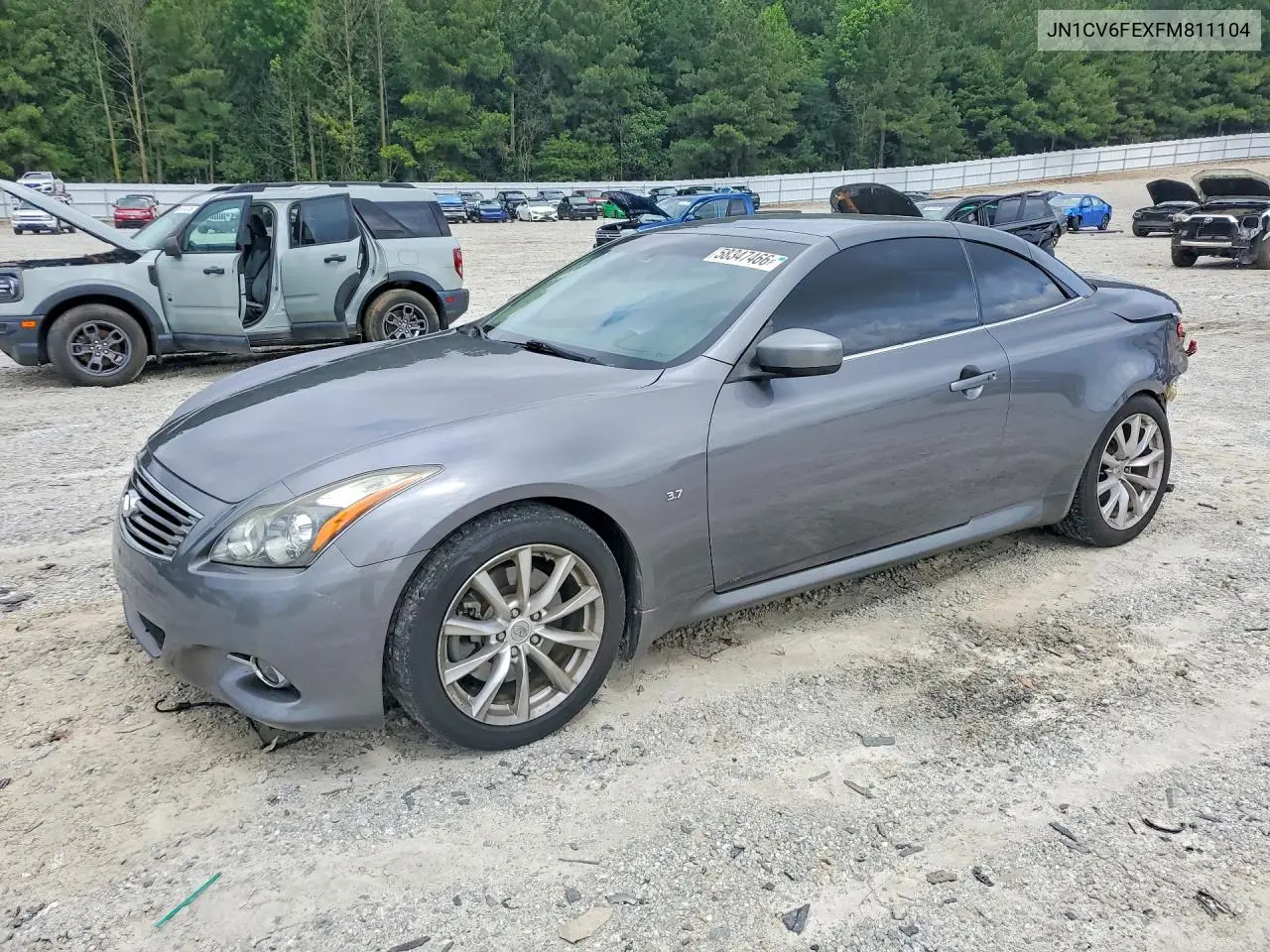 2015 Infiniti Q60 Convertible Base VIN: JN1CV6FEXFM811104 Lot: 58347466
