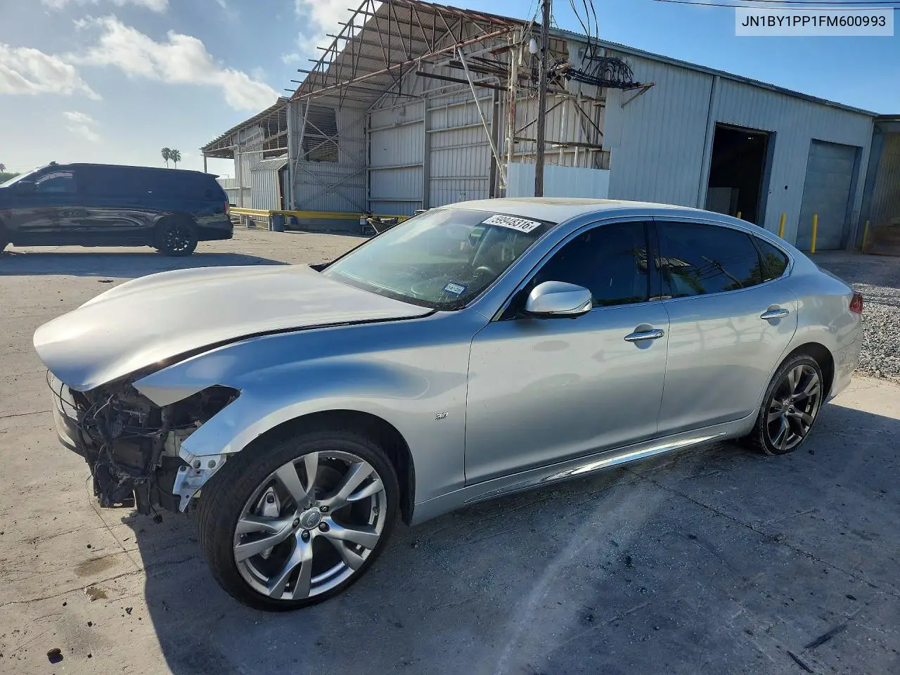 2015 Infiniti Q70L 3.7 VIN: JN1BY1PP1FM600993 Lot: 59948316