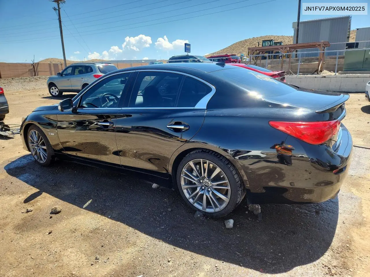 2016 Infiniti Q50 Red Sport 400 VIN: JN1FV7APXGM420225 Lot: 53455546