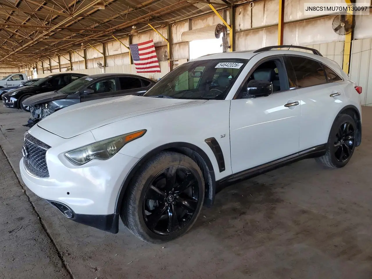 2016 Infiniti Qx70 Base VIN: JN8CS1MU7GM130097 Lot: 54642026