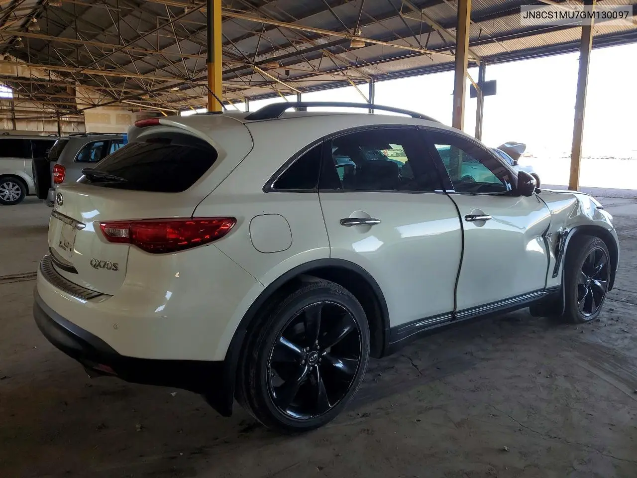 2016 Infiniti Qx70 Base VIN: JN8CS1MU7GM130097 Lot: 54642026