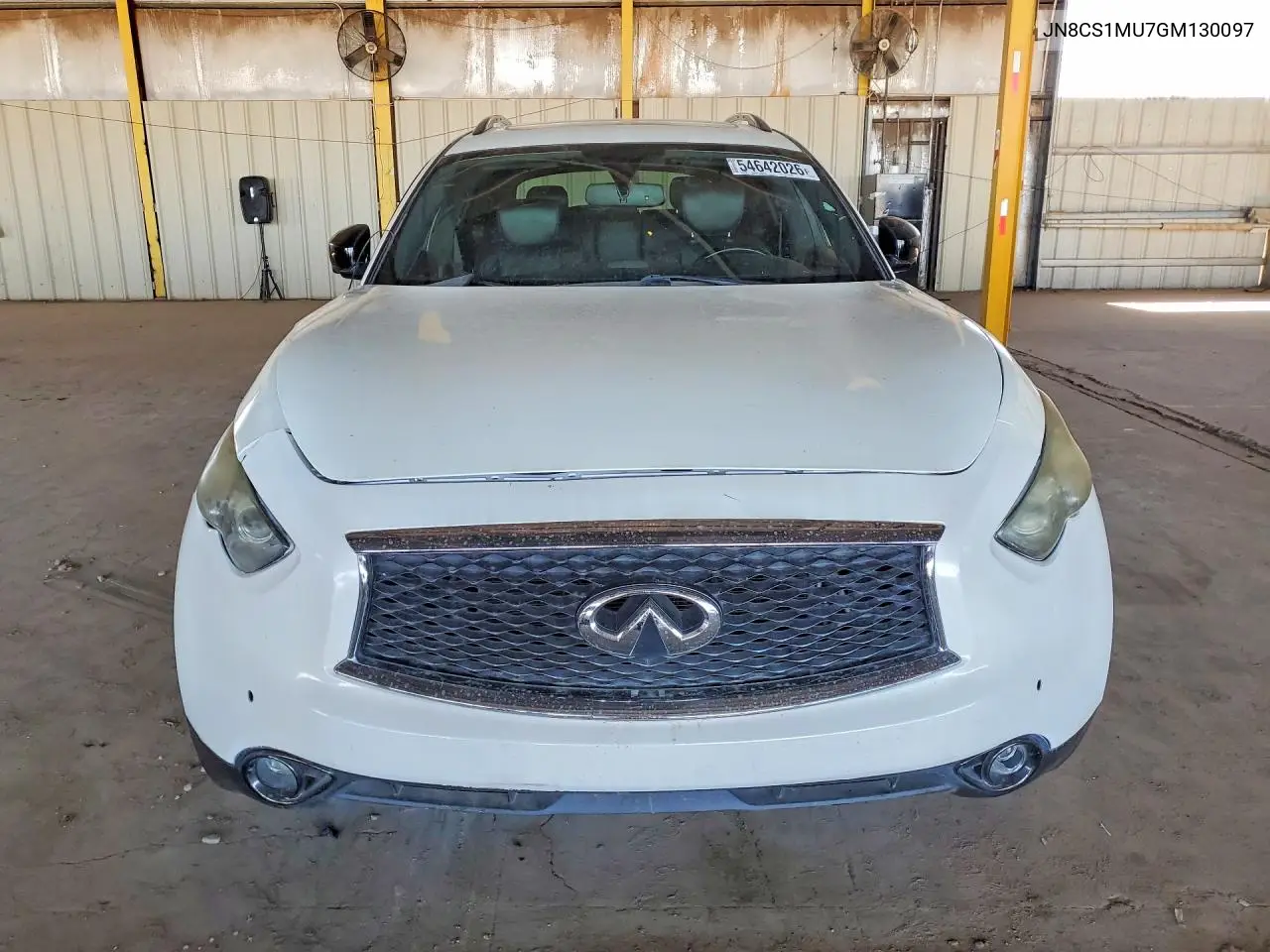 2016 Infiniti Qx70 Base VIN: JN8CS1MU7GM130097 Lot: 54642026