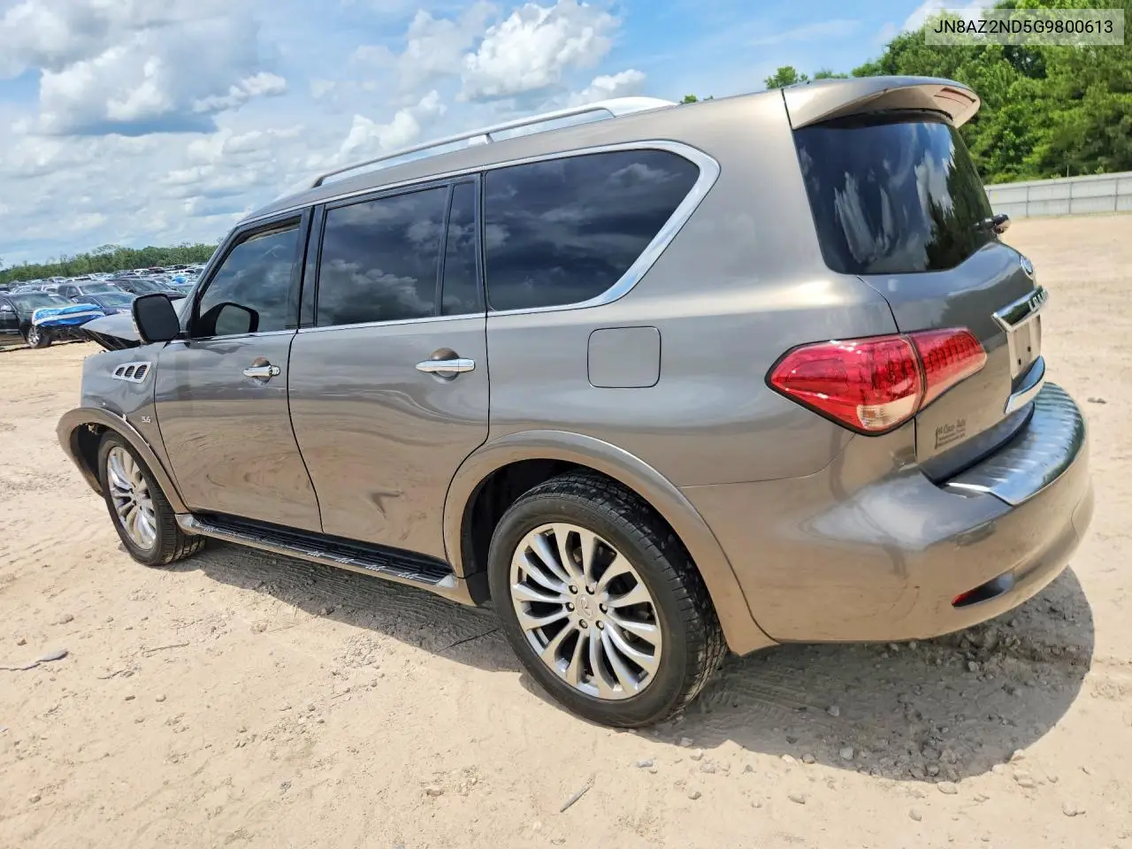 2016 Infiniti Qx80 Base VIN: JN8AZ2ND5G9800613 Lot: 54708396
