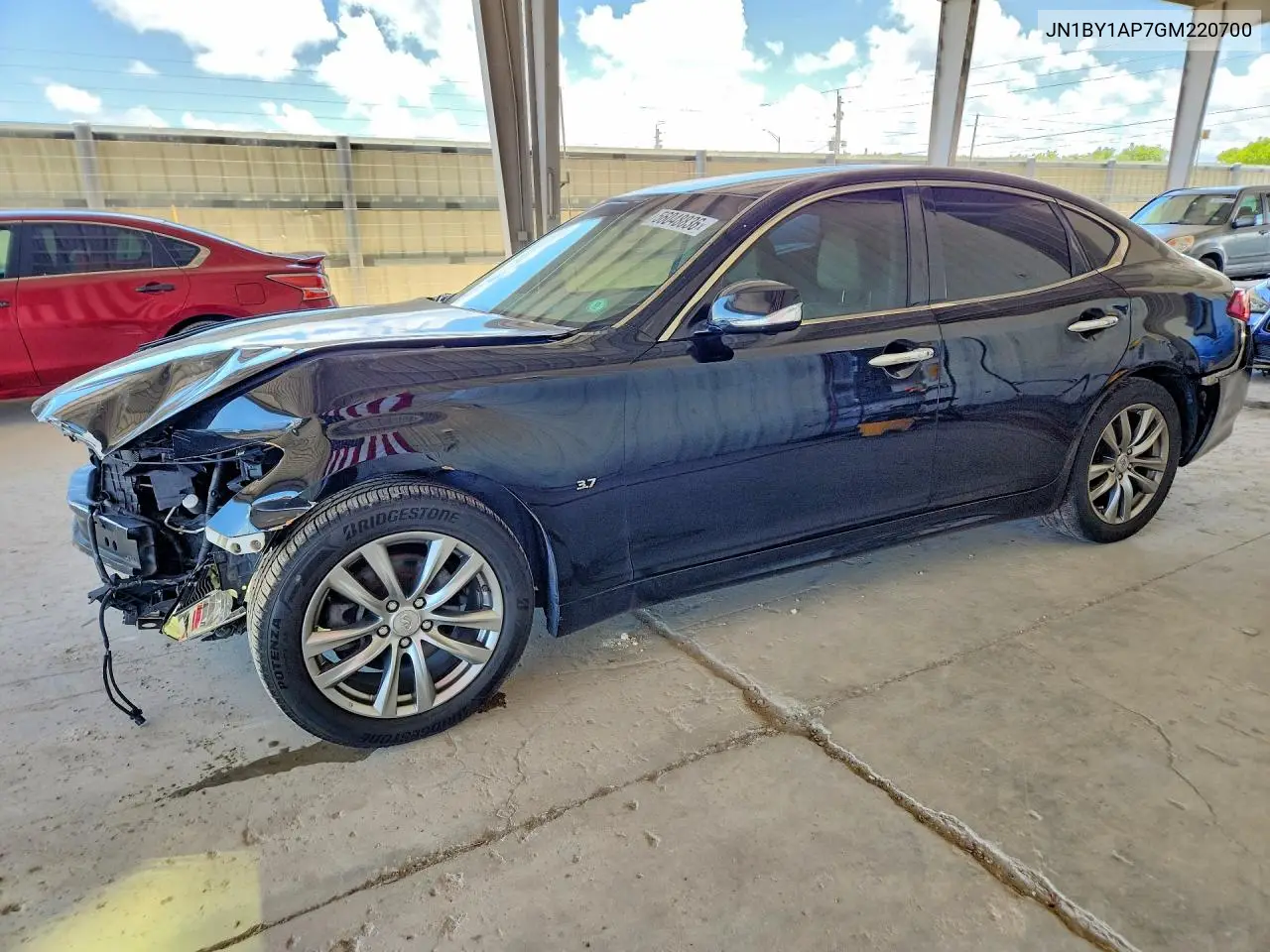 2016 Infiniti Q70 3.7 VIN: JN1BY1AP7GM220700 Lot: 56048836