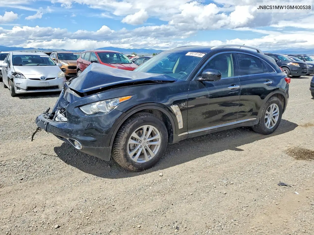 2016 Infiniti Qx70 Base VIN: JN8CS1MW1GM400538 Lot: 56418186