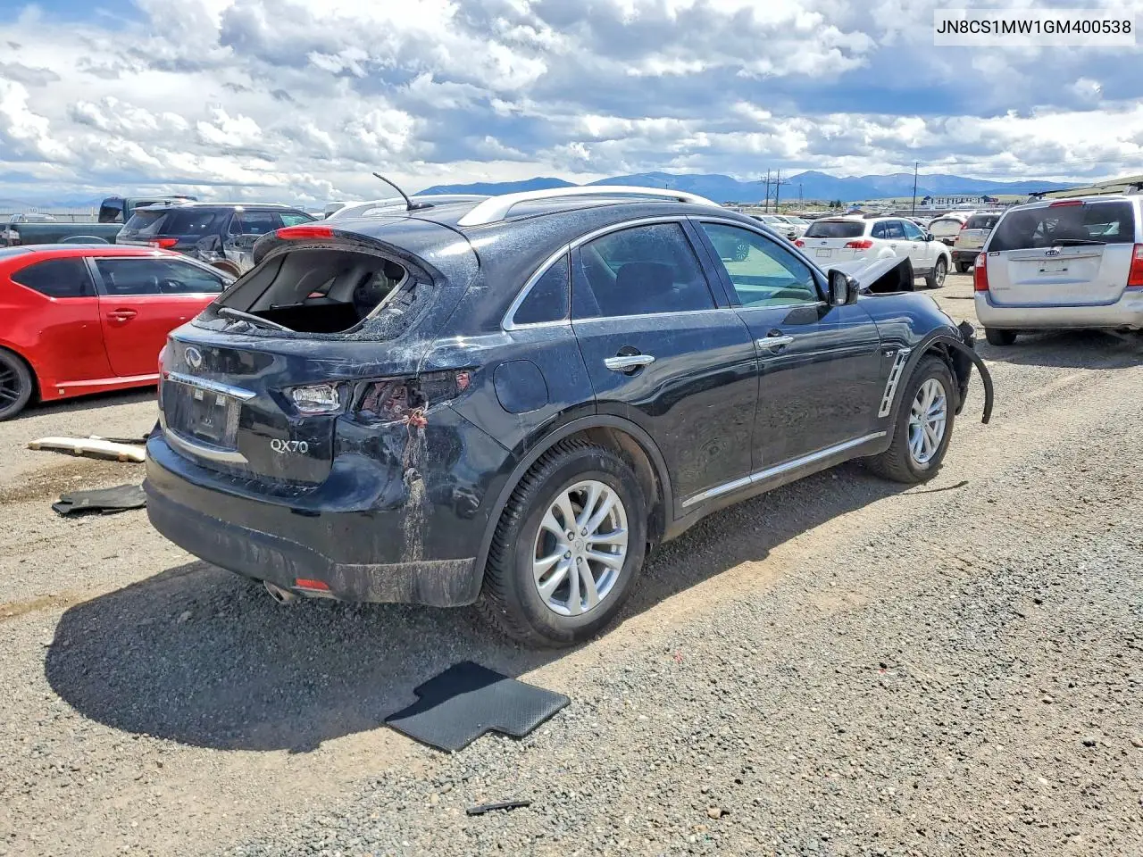 2016 Infiniti Qx70 Base VIN: JN8CS1MW1GM400538 Lot: 56418186