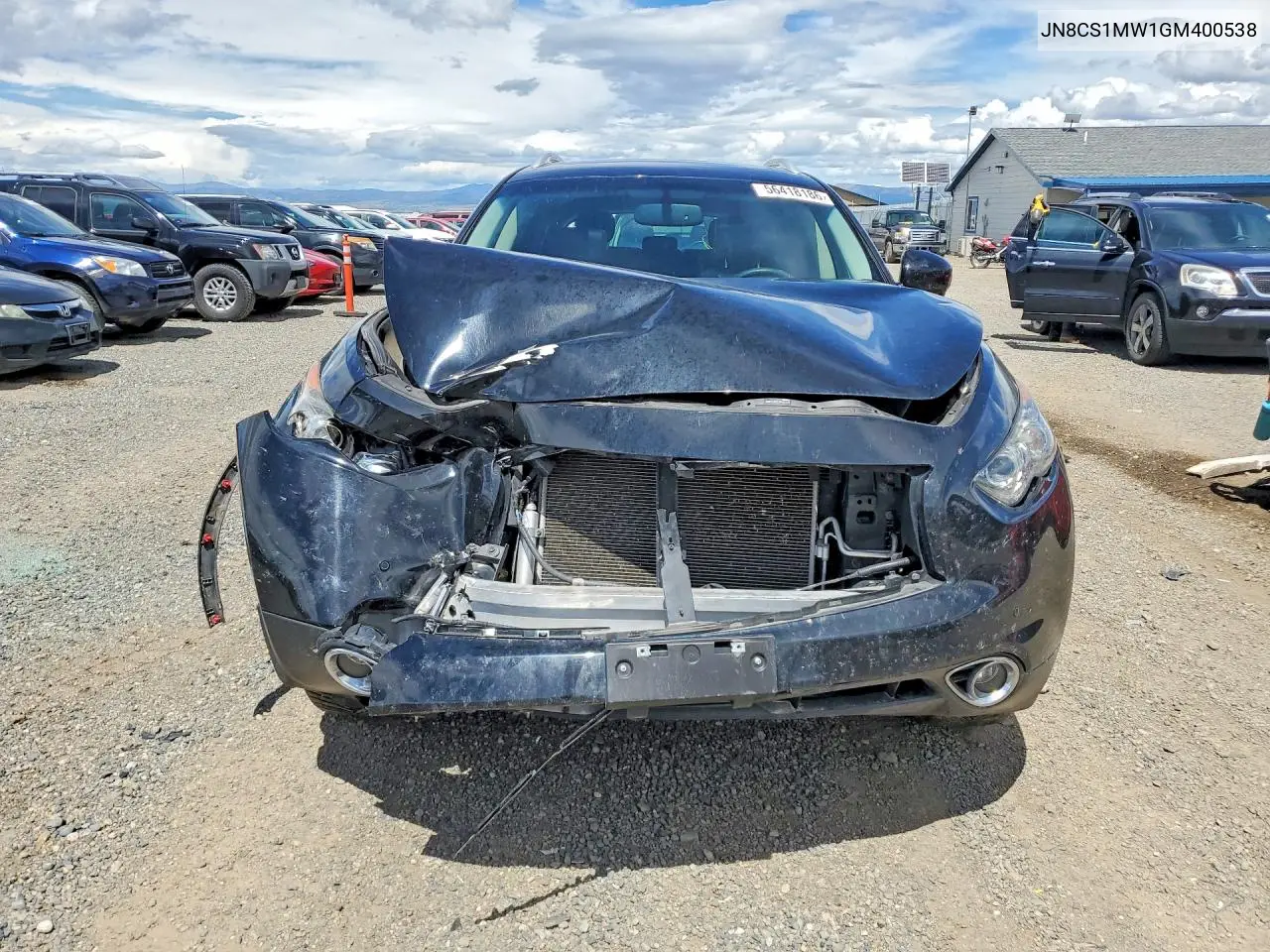 2016 Infiniti Qx70 Base VIN: JN8CS1MW1GM400538 Lot: 56418186