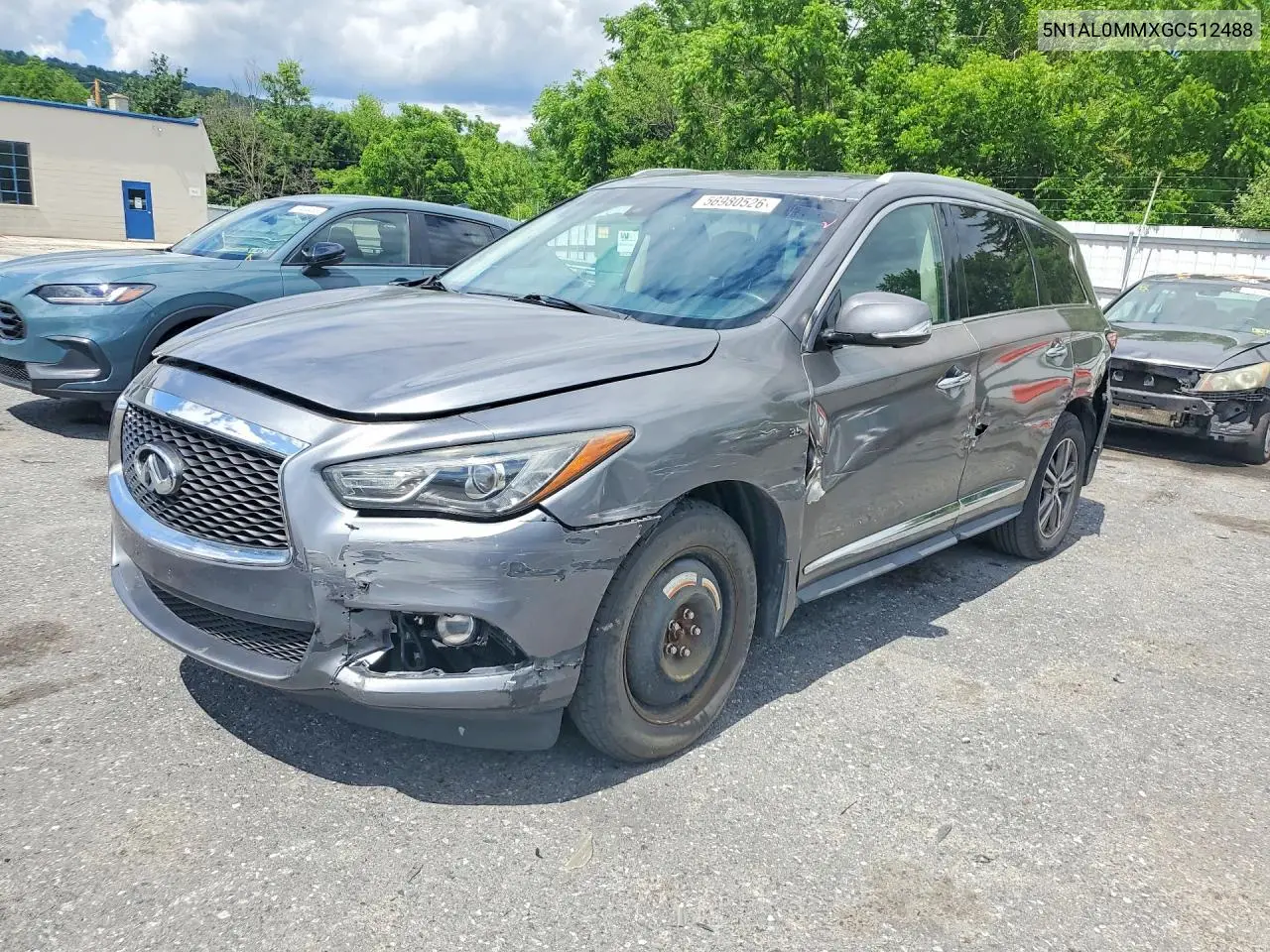 2016 Infiniti Qx60 Base VIN: 5N1AL0MMXGC512488 Lot: 56980526