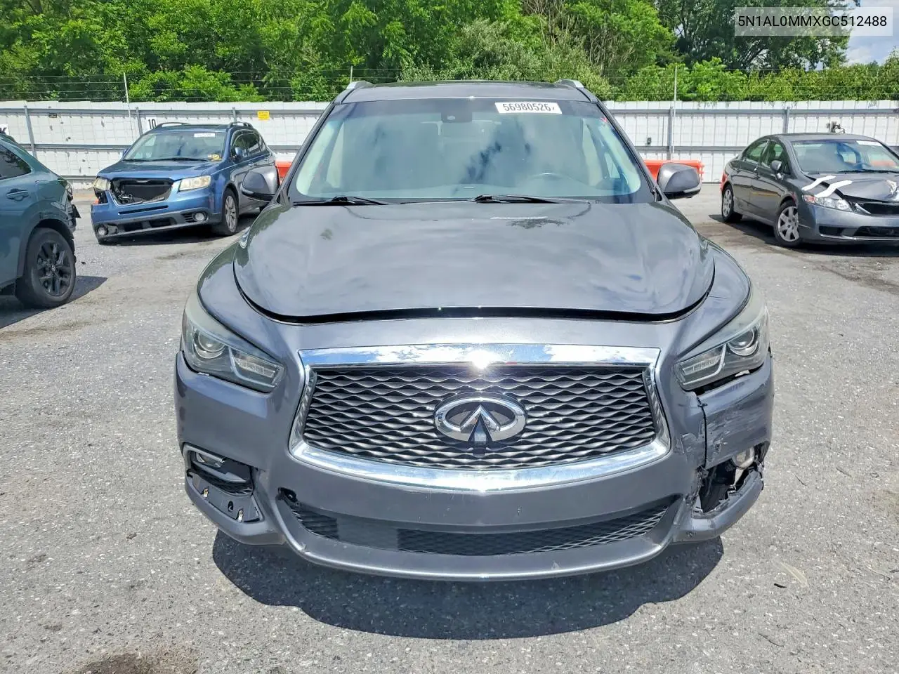 2016 Infiniti Qx60 Base VIN: 5N1AL0MMXGC512488 Lot: 56980526