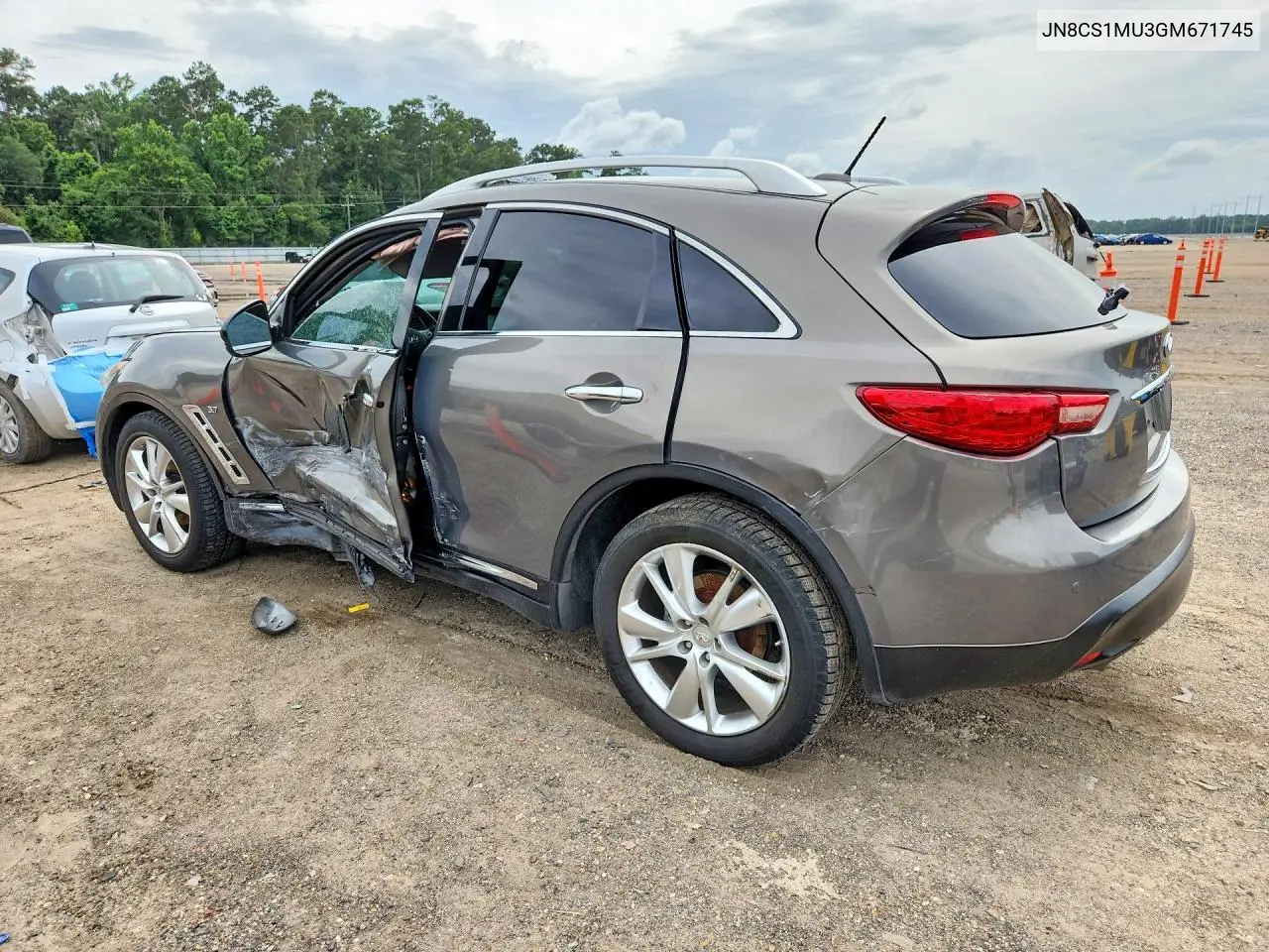 2016 Infiniti Qx70 Base VIN: JN8CS1MU3GM671745 Lot: 57770556