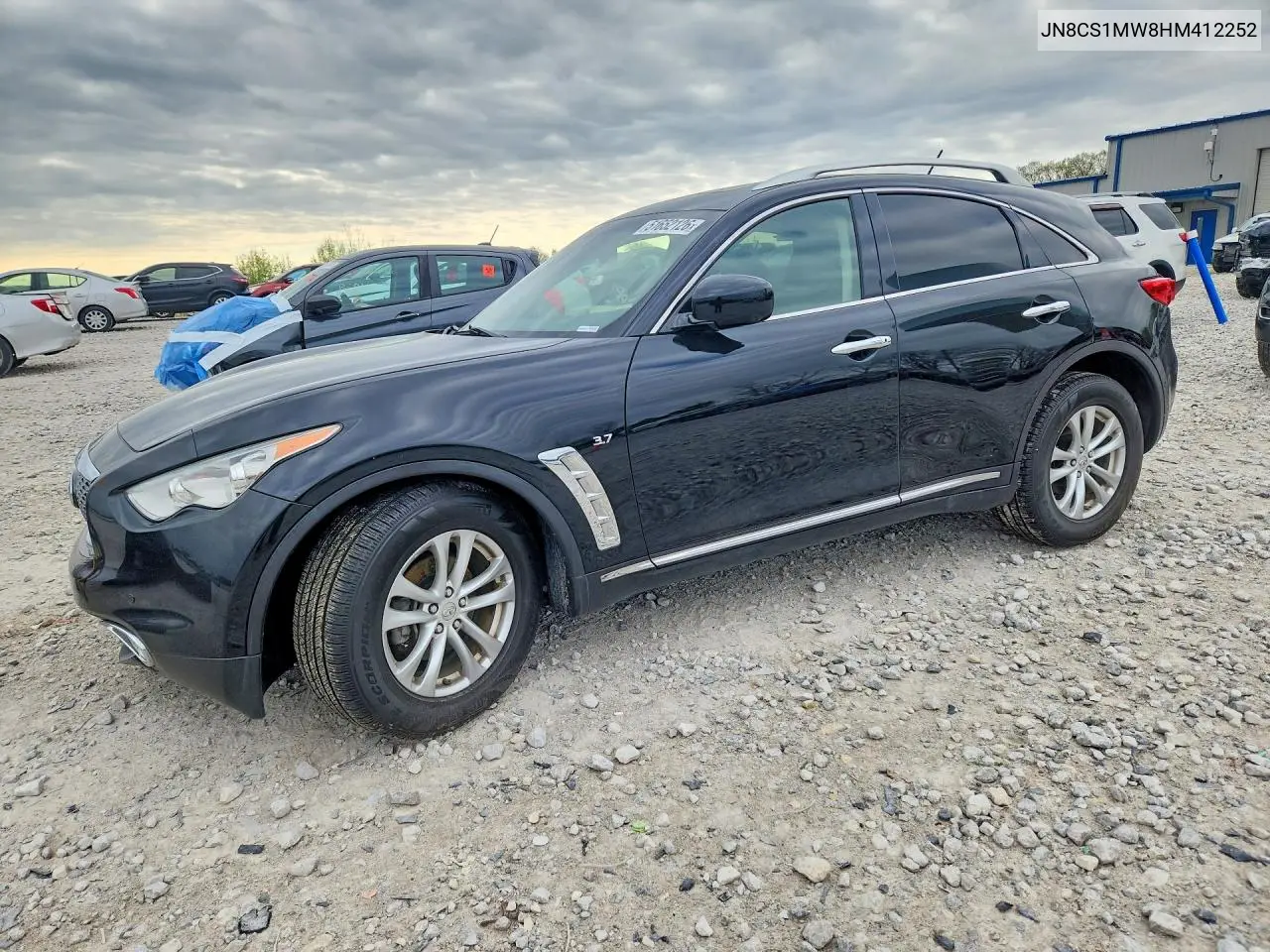 2017 Infiniti Qx70 Base VIN: JN8CS1MW8HM412252 Lot: 51652126