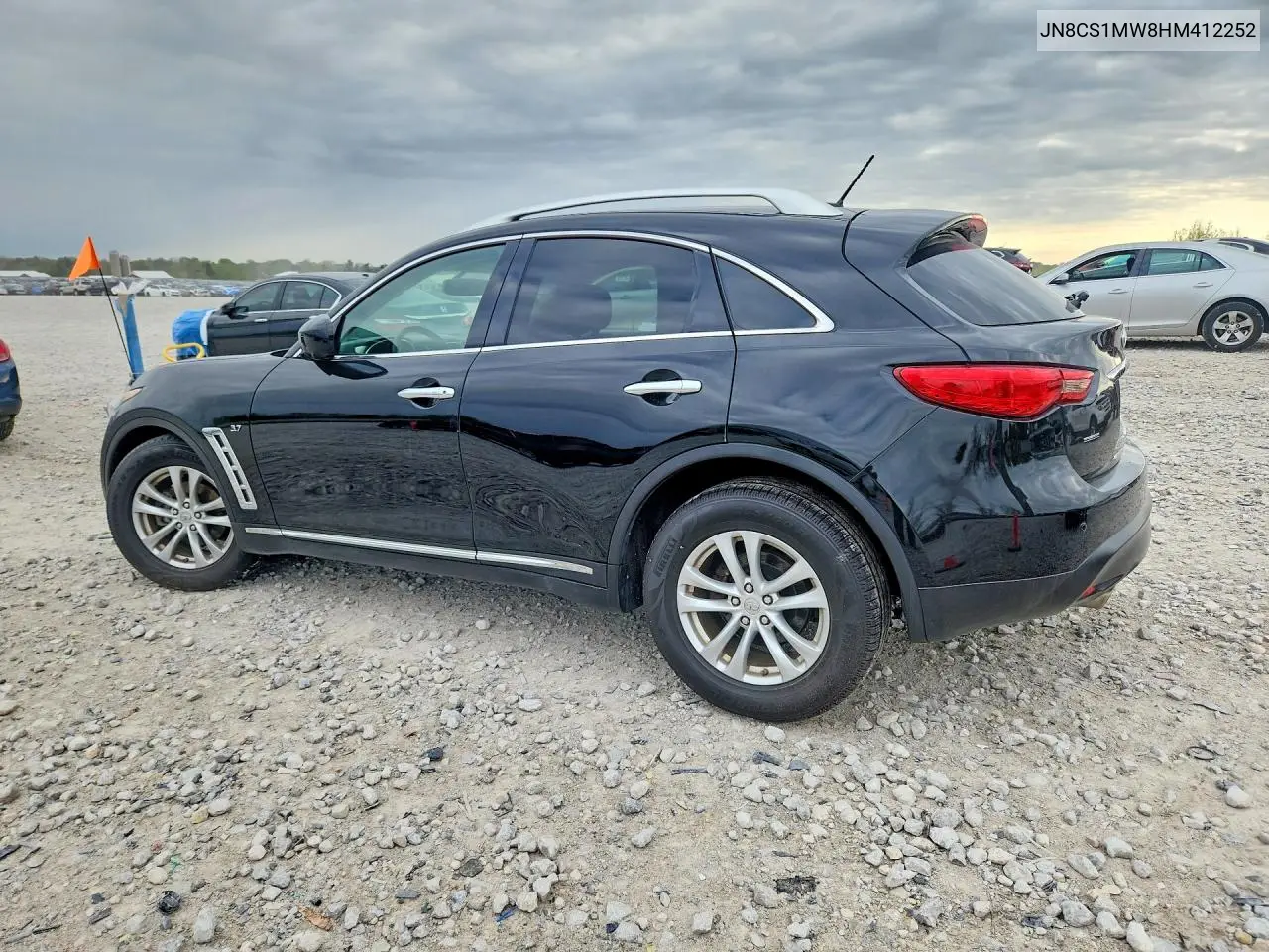 2017 Infiniti Qx70 Base VIN: JN8CS1MW8HM412252 Lot: 51652126