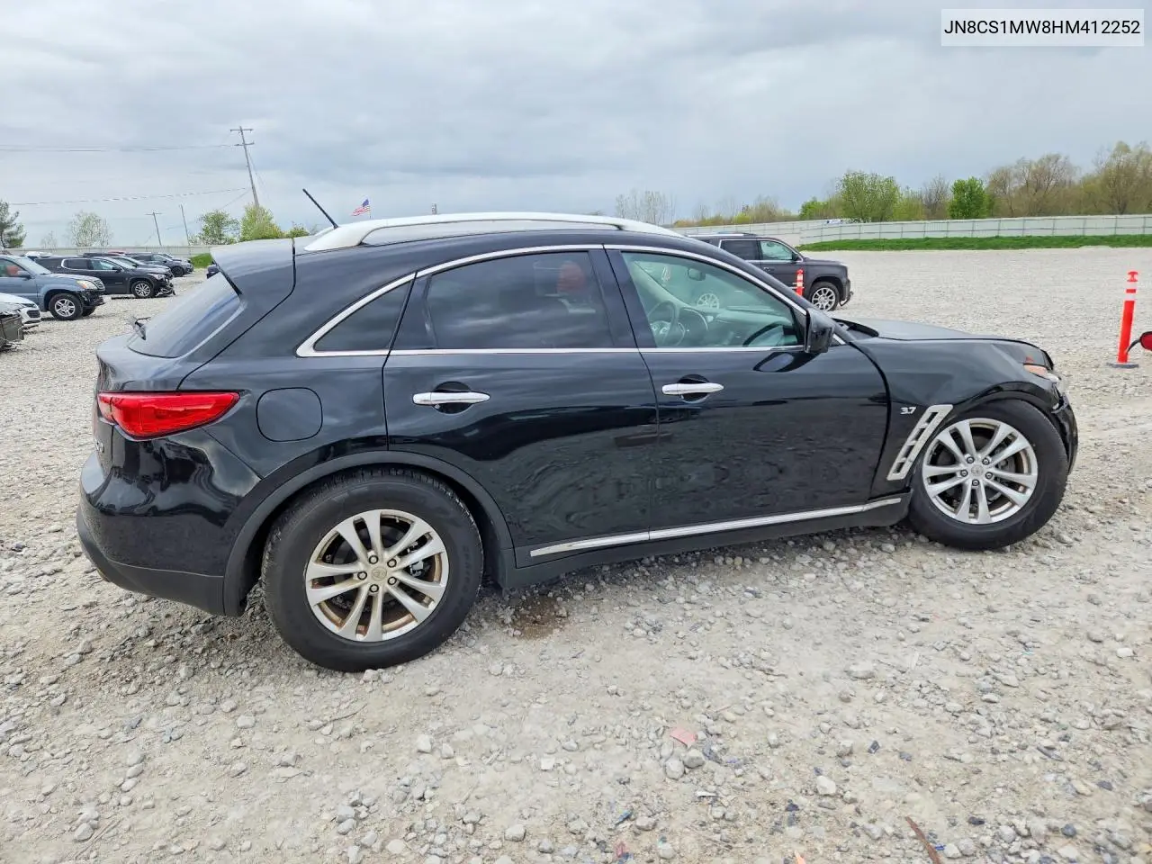 2017 Infiniti Qx70 Base VIN: JN8CS1MW8HM412252 Lot: 51652126