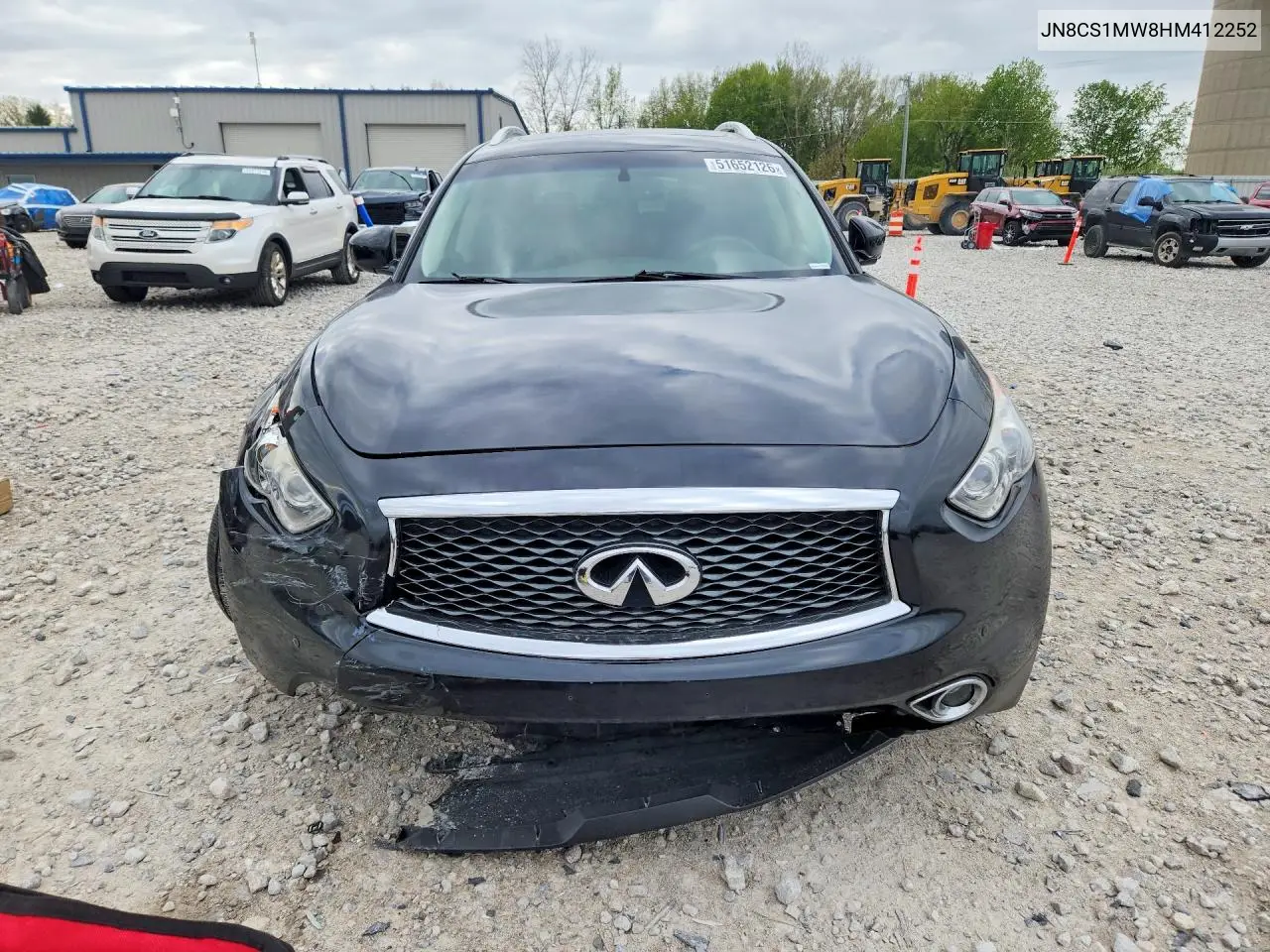 2017 Infiniti Qx70 Base VIN: JN8CS1MW8HM412252 Lot: 51652126