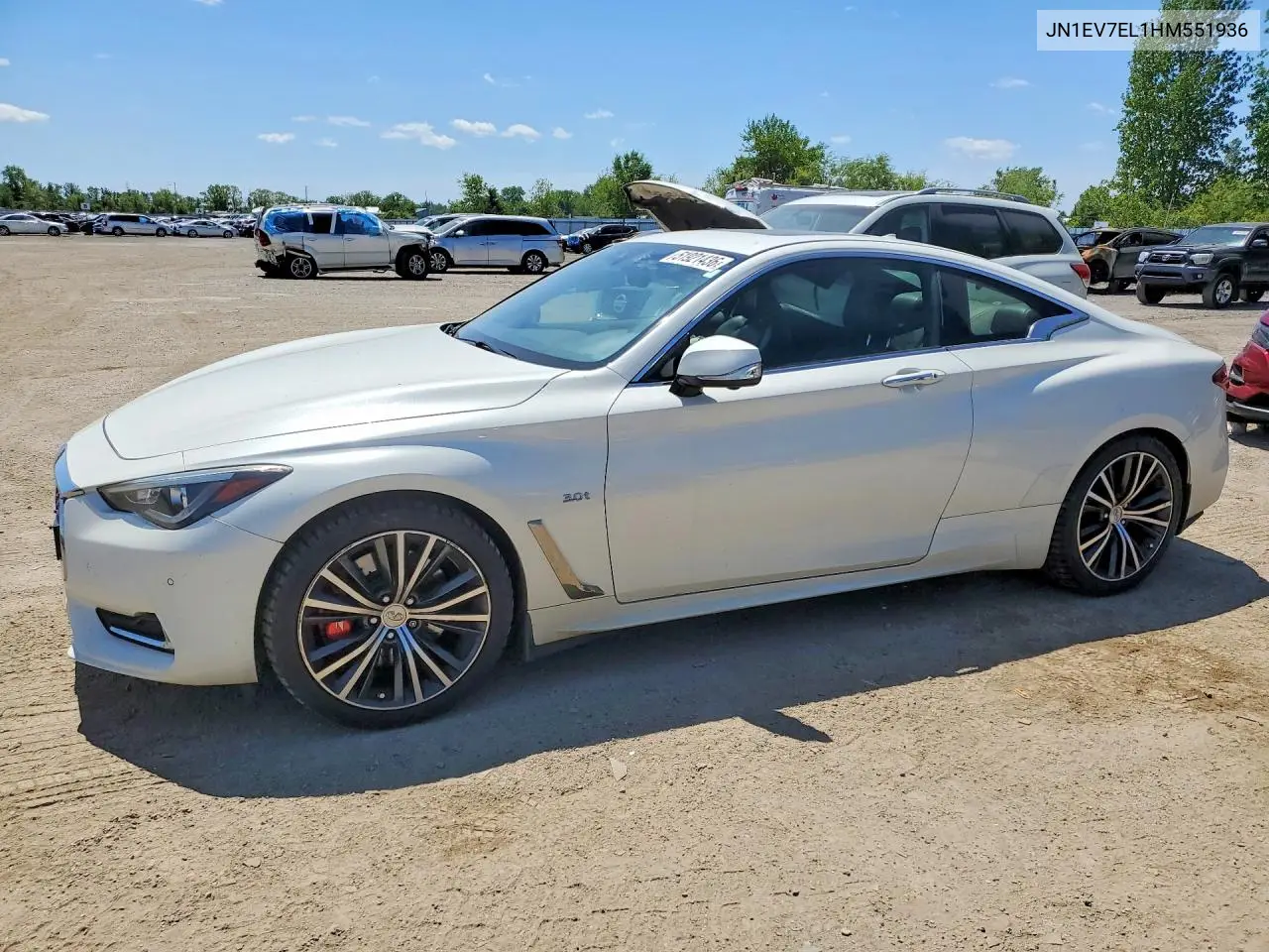 2017 Infiniti Q60 3.0T Premium VIN: JN1EV7EL1HM551936 Lot: 51921436