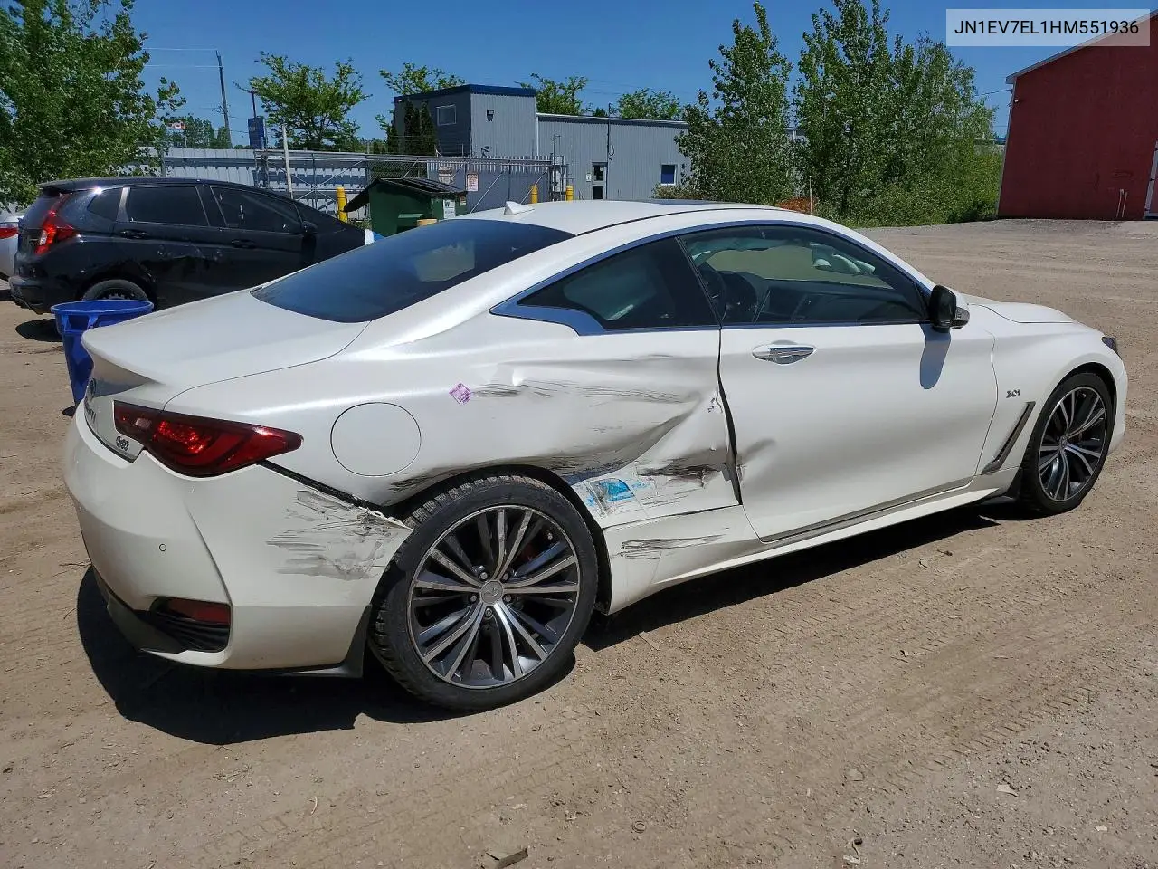 2017 Infiniti Q60 3.0T Premium VIN: JN1EV7EL1HM551936 Lot: 51921436
