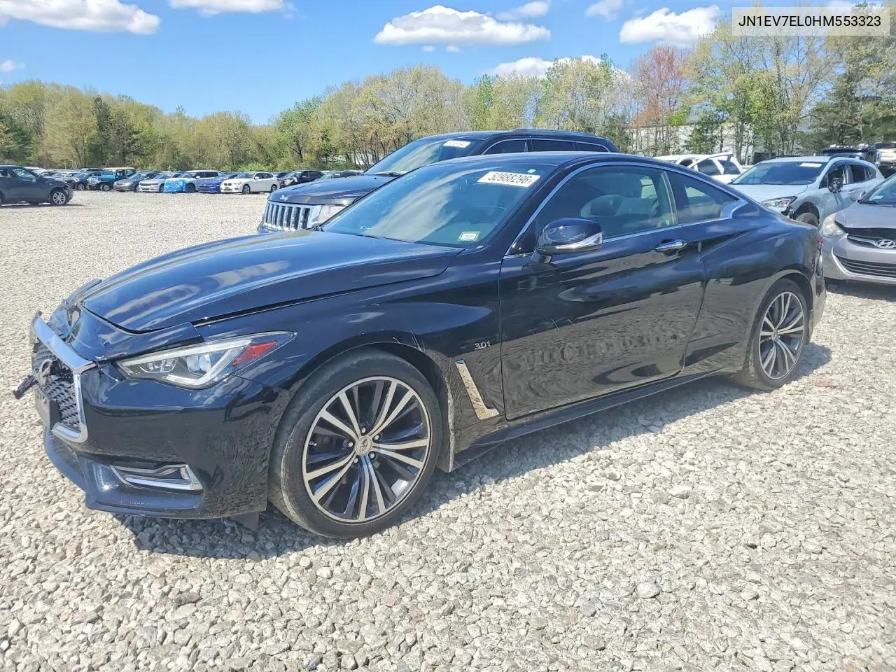 2017 Infiniti Q60 3.0T Premium VIN: JN1EV7EL0HM553323 Lot: 52988296