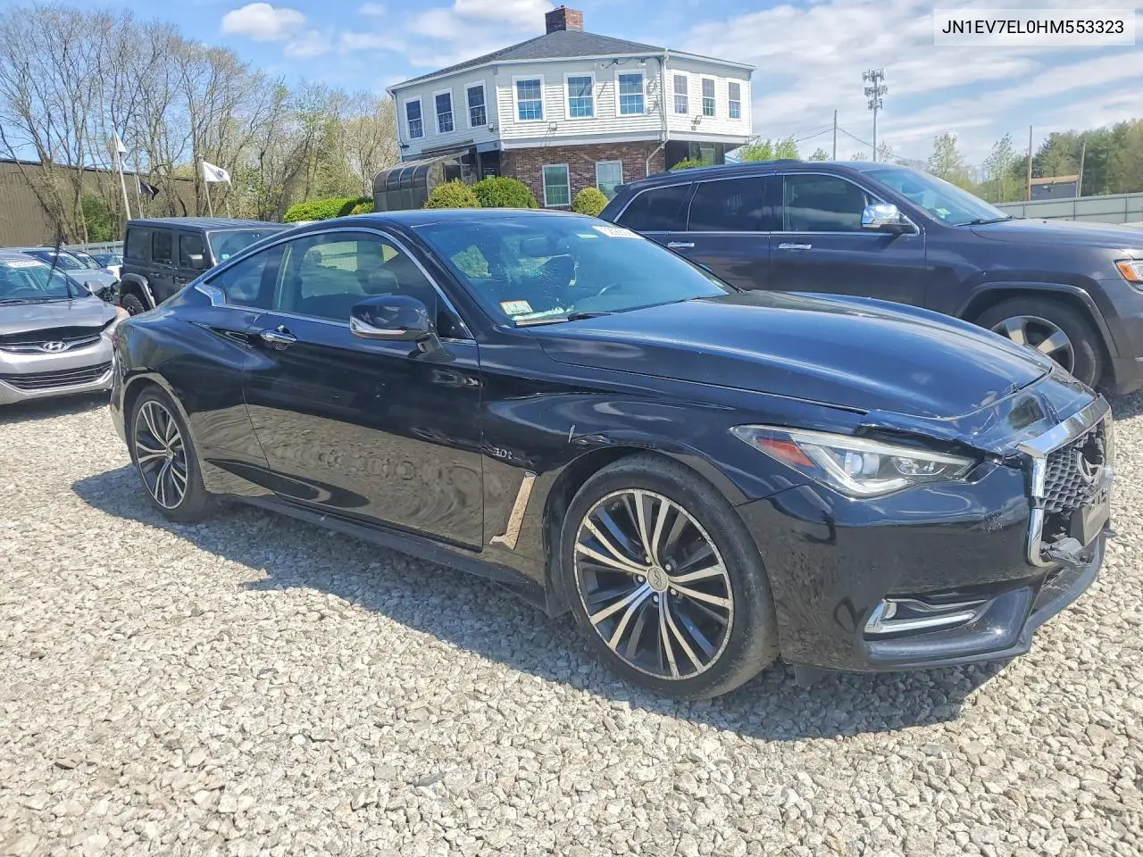 2017 Infiniti Q60 3.0T Premium VIN: JN1EV7EL0HM553323 Lot: 52988296