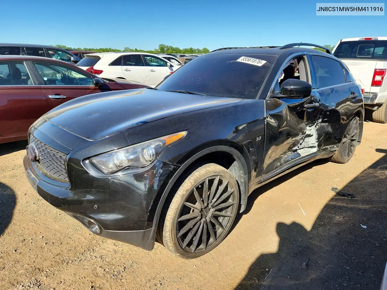 2017 Infiniti Qx70 Base VIN: JN8CS1MW5HM411916 Lot: 55561876