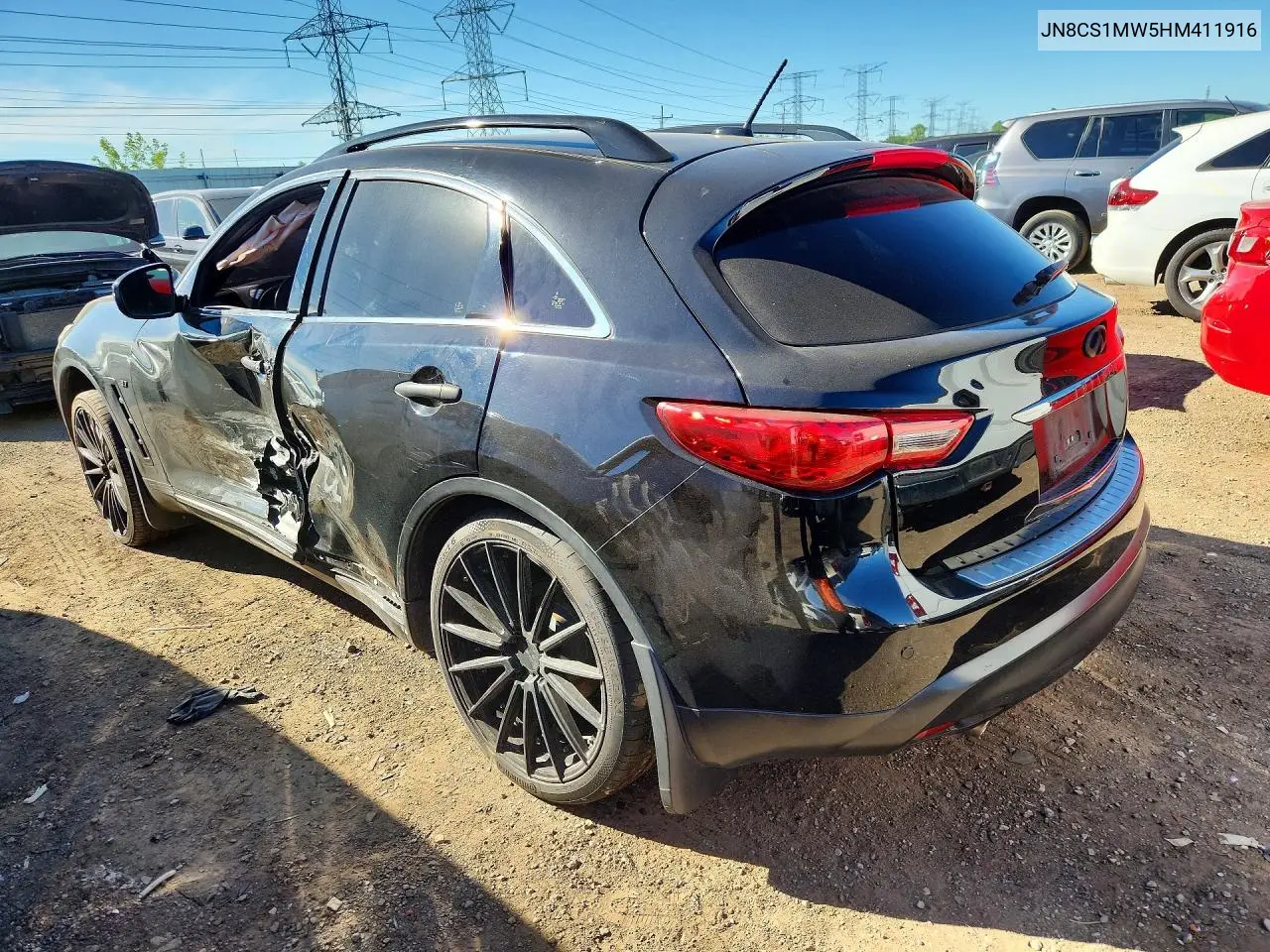 2017 Infiniti Qx70 Base VIN: JN8CS1MW5HM411916 Lot: 55561876