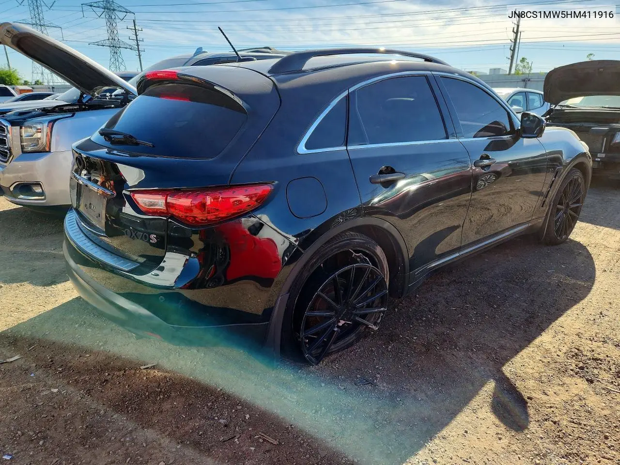 2017 Infiniti Qx70 Base VIN: JN8CS1MW5HM411916 Lot: 55561876