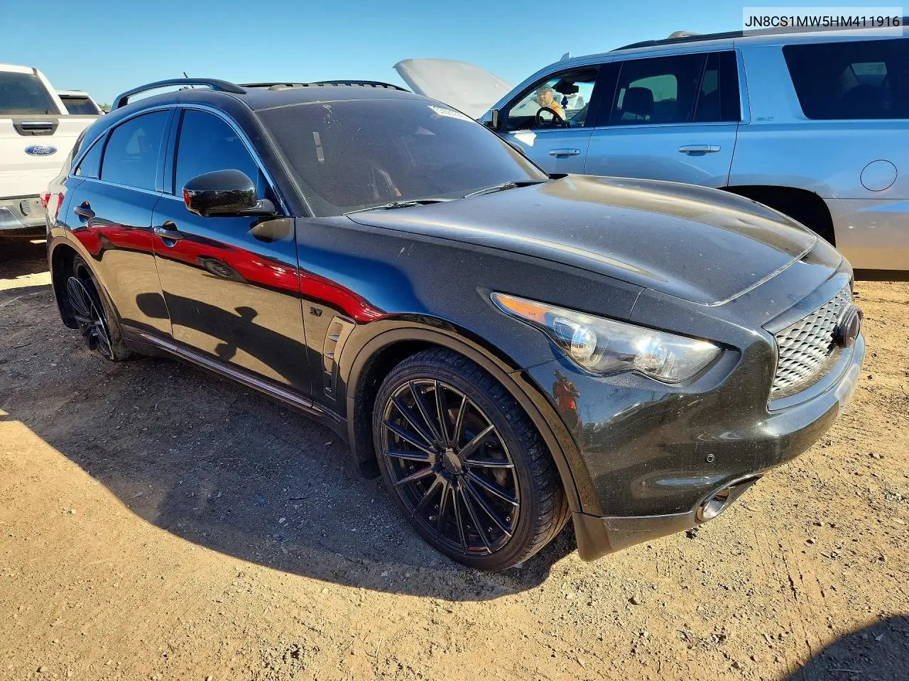 2017 Infiniti Qx70 Base VIN: JN8CS1MW5HM411916 Lot: 55561876