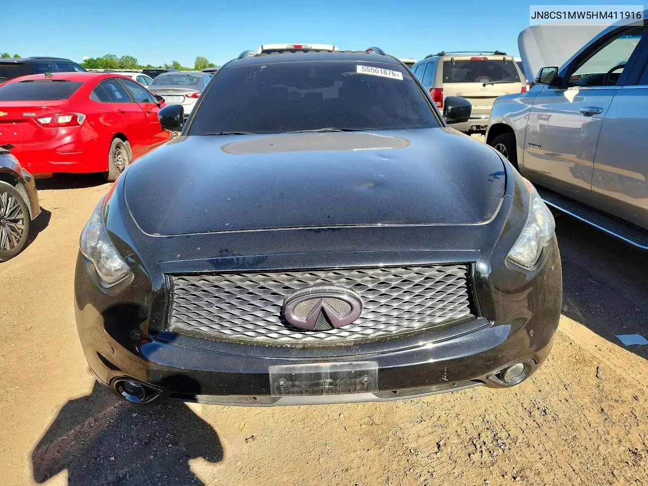 2017 Infiniti Qx70 Base VIN: JN8CS1MW5HM411916 Lot: 55561876