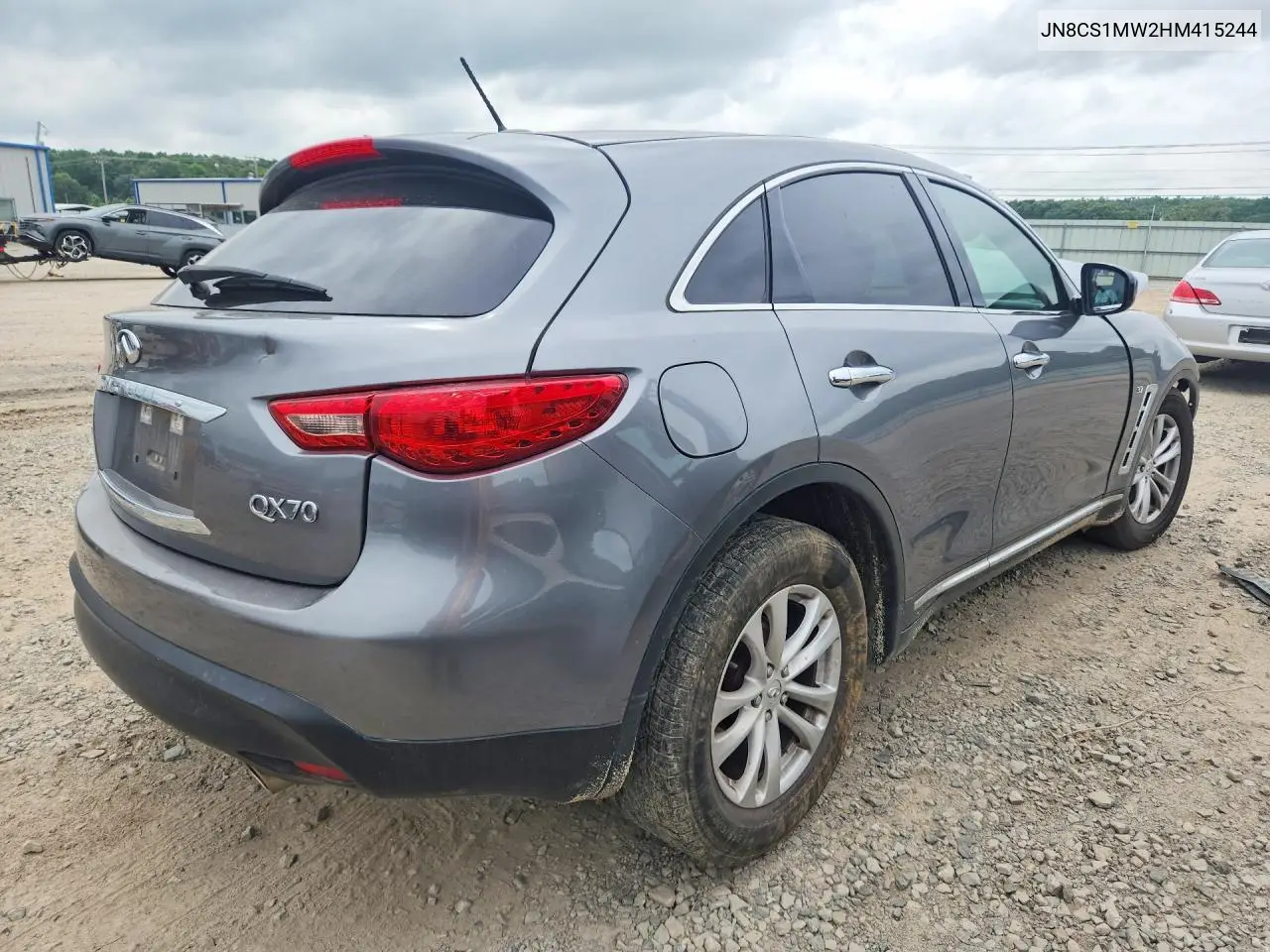 2017 Infiniti Qx70 Base VIN: JN8CS1MW2HM415244 Lot: 57138986