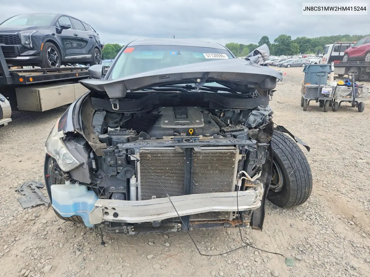 2017 Infiniti Qx70 Base VIN: JN8CS1MW2HM415244 Lot: 57138986