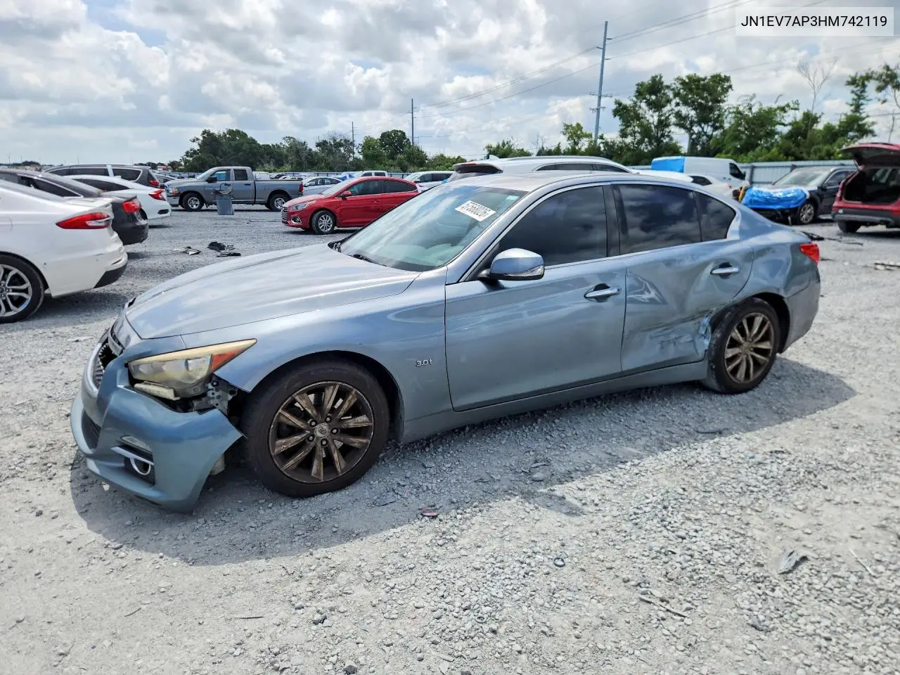 2017 Infiniti Q50 3.0T Premium VIN: JN1EV7AP3HM742119 Lot: 57568026
