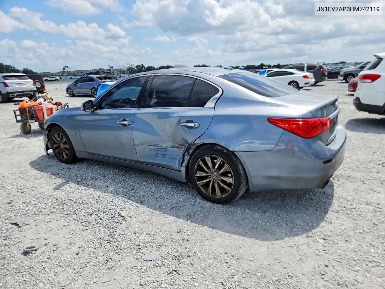 2017 Infiniti Q50 3.0T Premium VIN: JN1EV7AP3HM742119 Lot: 57568026
