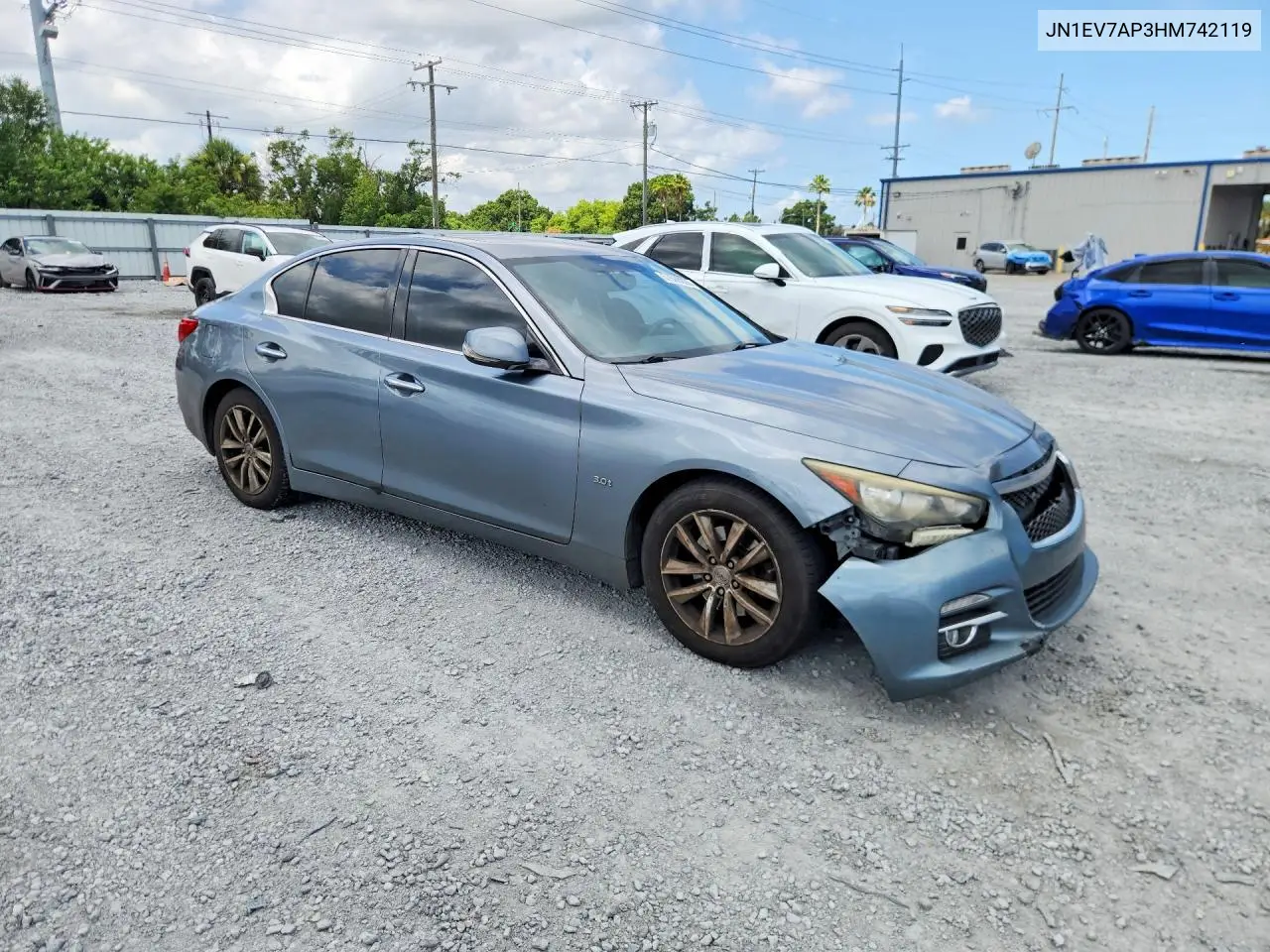 2017 Infiniti Q50 3.0T Premium VIN: JN1EV7AP3HM742119 Lot: 57568026
