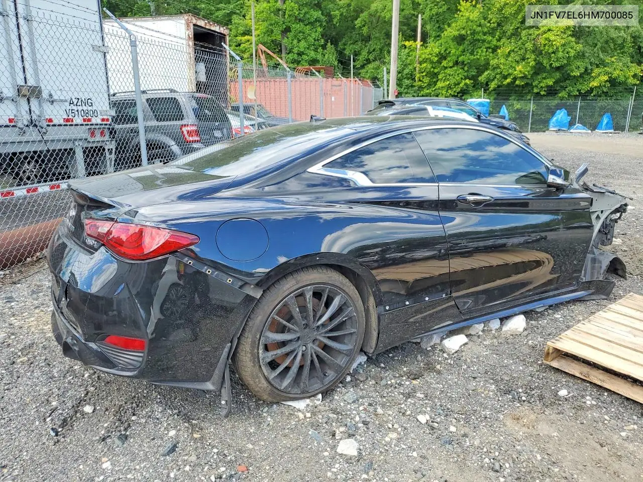 2017 Infiniti Q60 Red Sport 400 VIN: JN1FV7EL6HM700085 Lot: 58058076