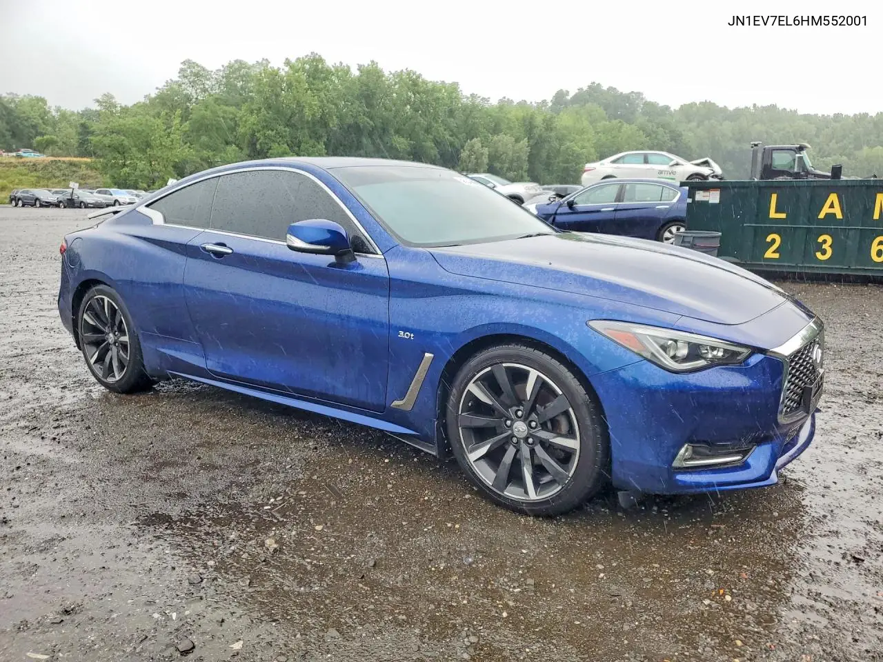 2017 Infiniti Q60 3.0T Premium VIN: JN1EV7EL6HM552001 Lot: 58243806