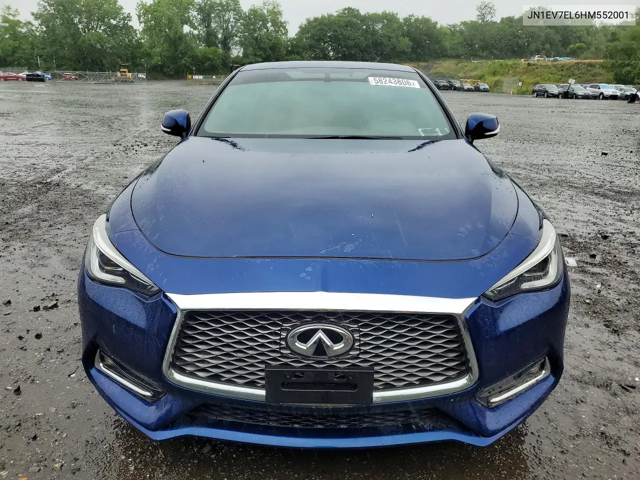 2017 Infiniti Q60 3.0T Premium VIN: JN1EV7EL6HM552001 Lot: 58243806